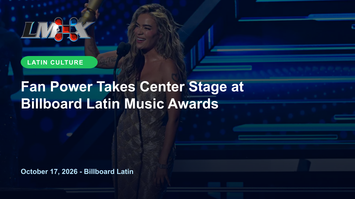 Fan Power Takes Center Stage at Billboard Latin Music Awards