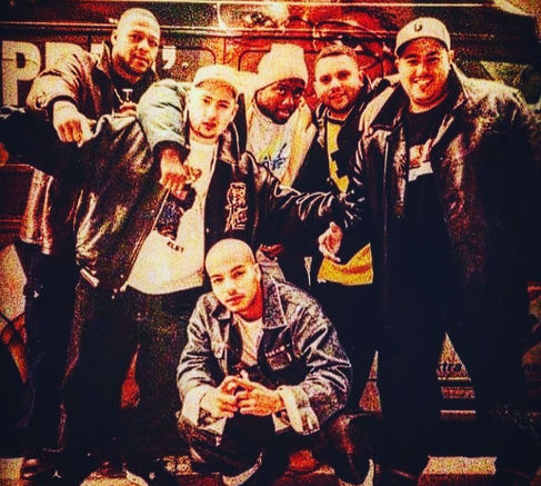 DJ Threat with the crew